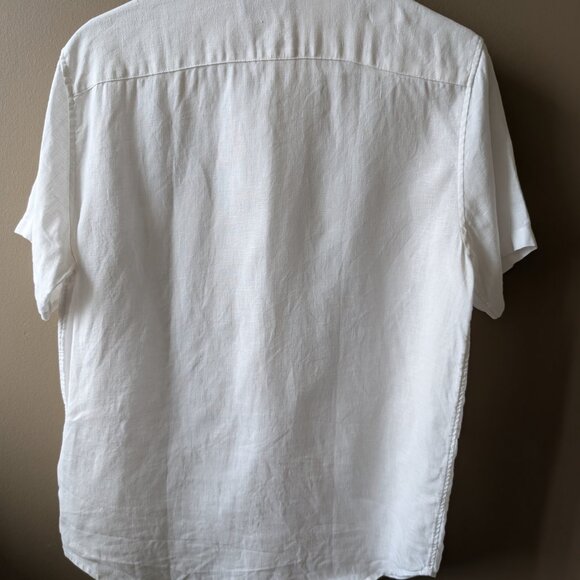 Everlane Linen Short Sleeve Button Down Shirt - Women's Small - Picture 2 of 4